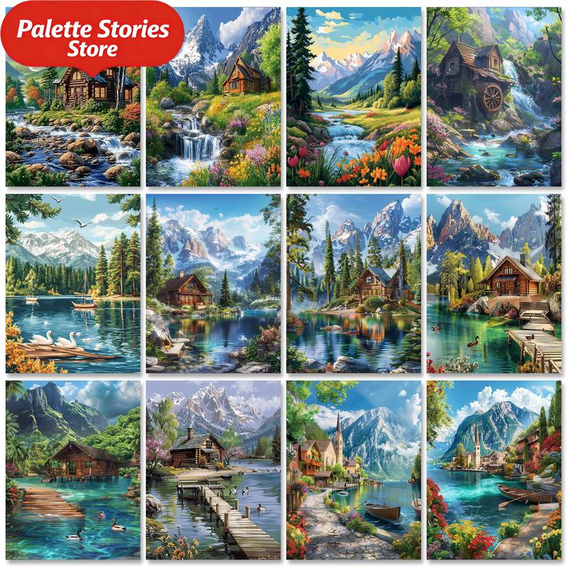 Art Craft Village - Pintura por Números Sem Moldura: Desenho