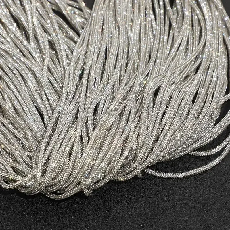 Art Craft Material - Cadarços de cristal de strass e