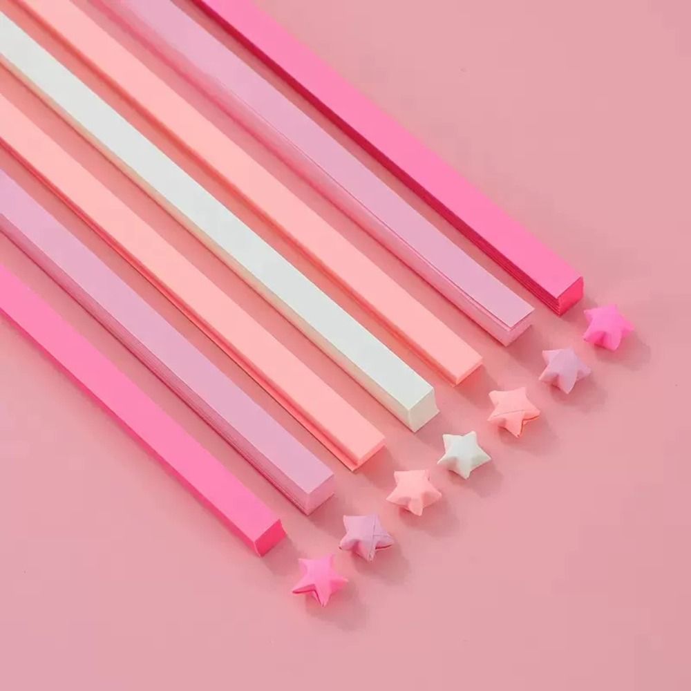 Art Craft Show - 540 folhas de papel origami estrelas