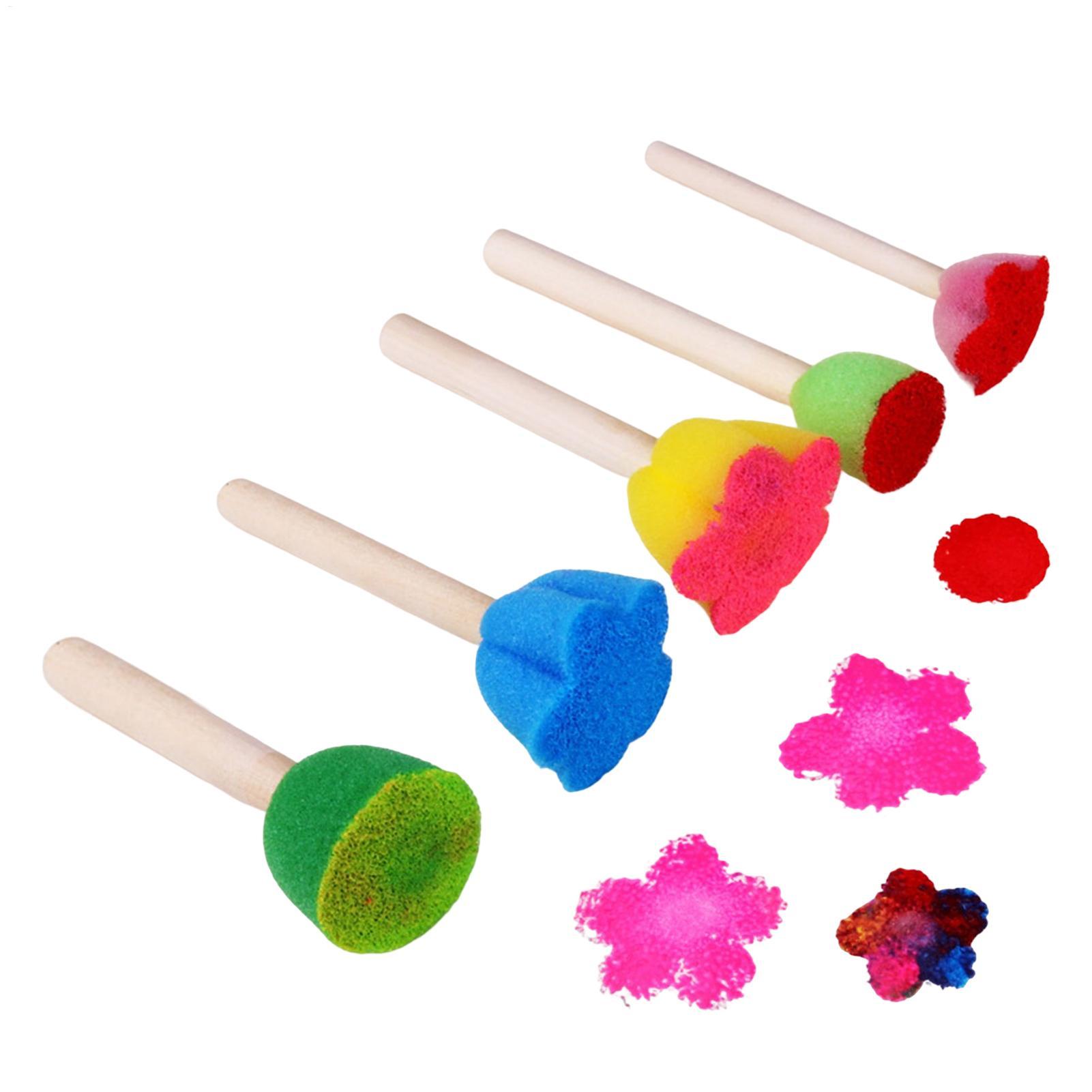 Art Craft Toddlers - Esponjas de pintura reutilizáveis para crianças,