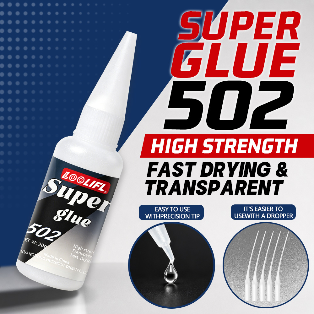 Art Craft Material - Loolifl-502-20Ml Adesivo Instantâneo Transparente de Cianoacrilato