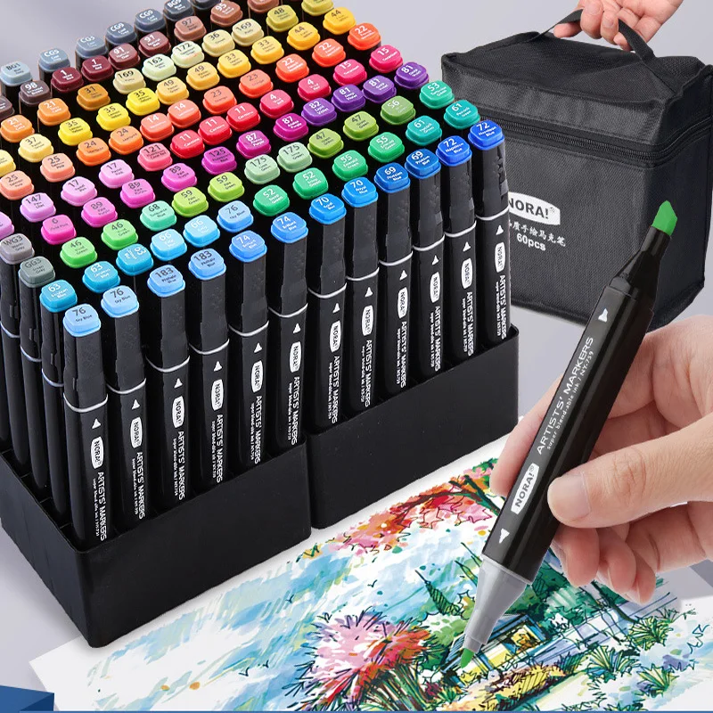 Illustration Marker Set - Conjunto de suporte de caneta quadrada