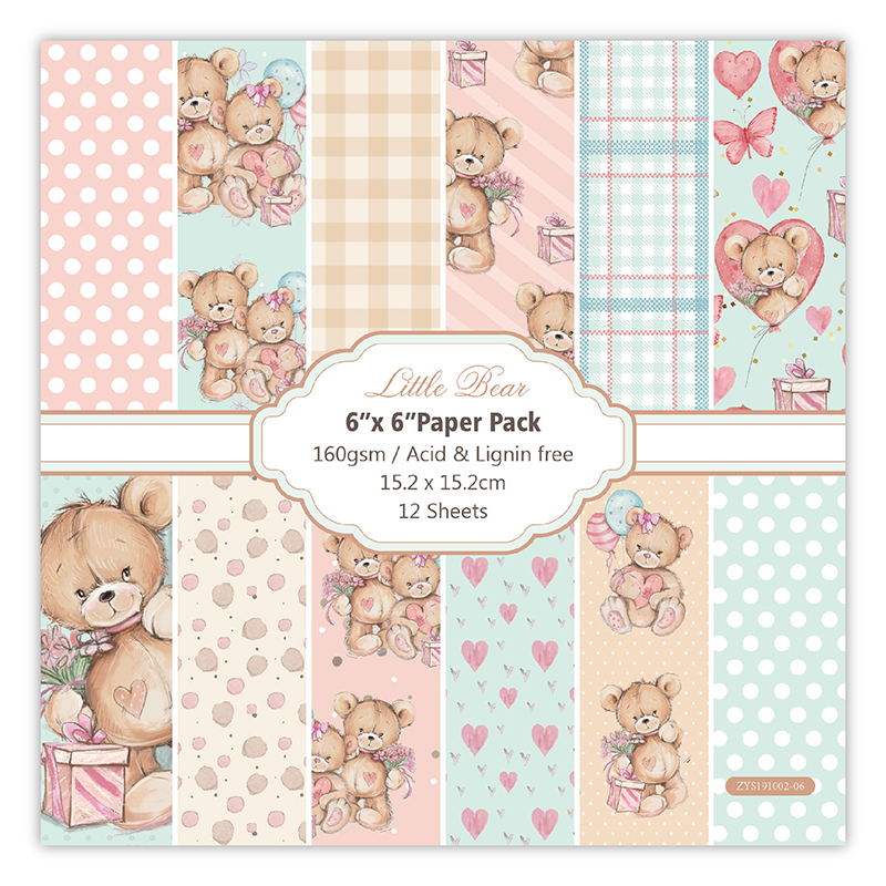 Art Craft Background - Pequeno urso almofadas de papel para