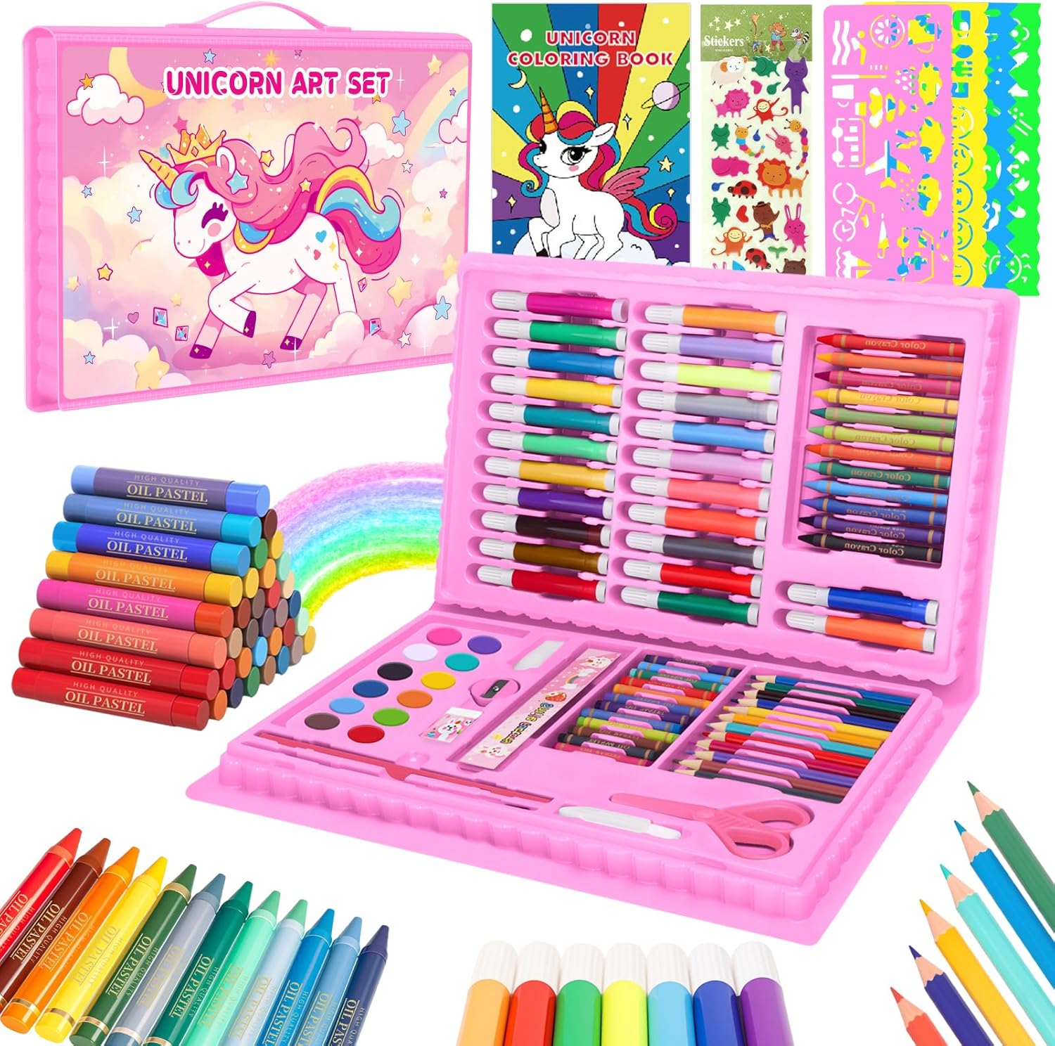 Illustration Marker Set - Conjunto de livros para colorir para