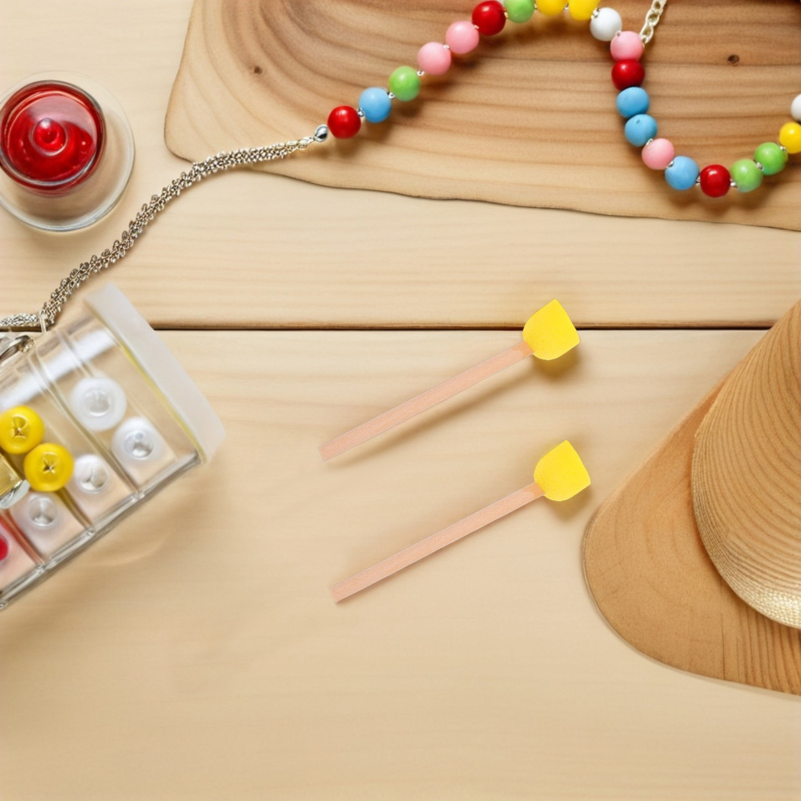 Art Craft For Preschool - 80 Pincéis de Esponja Redondos com
