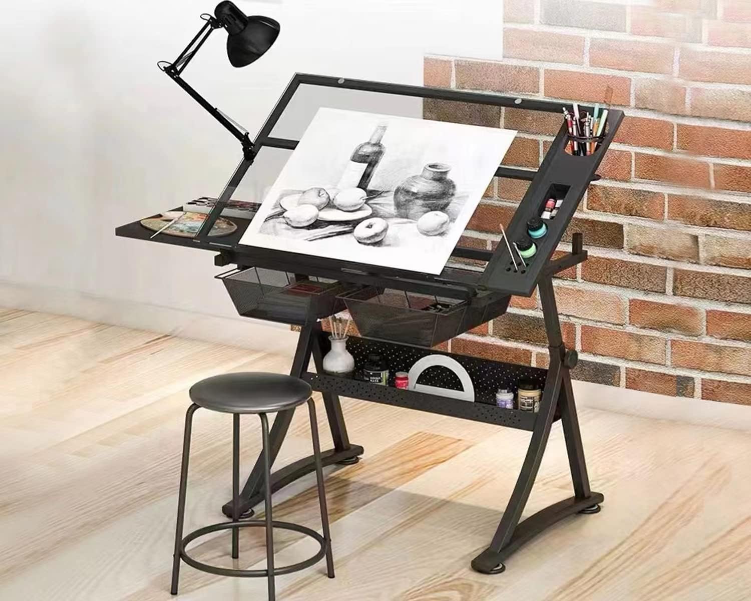 Art And Craft Studio - Mesa de Desenho em Vidro –
