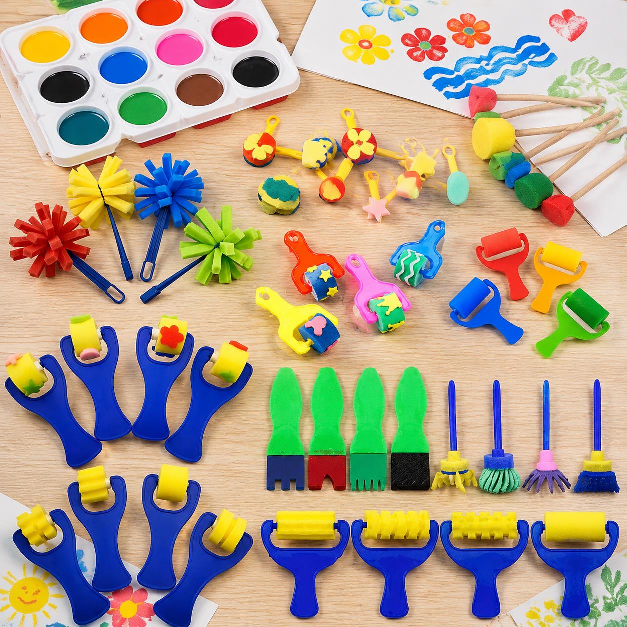 Art And Craft Studio - Pacote de esponjas e pincéis para