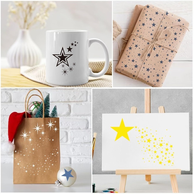 Estêncil versátil em formato d - Art Craft Background avaliação e preço