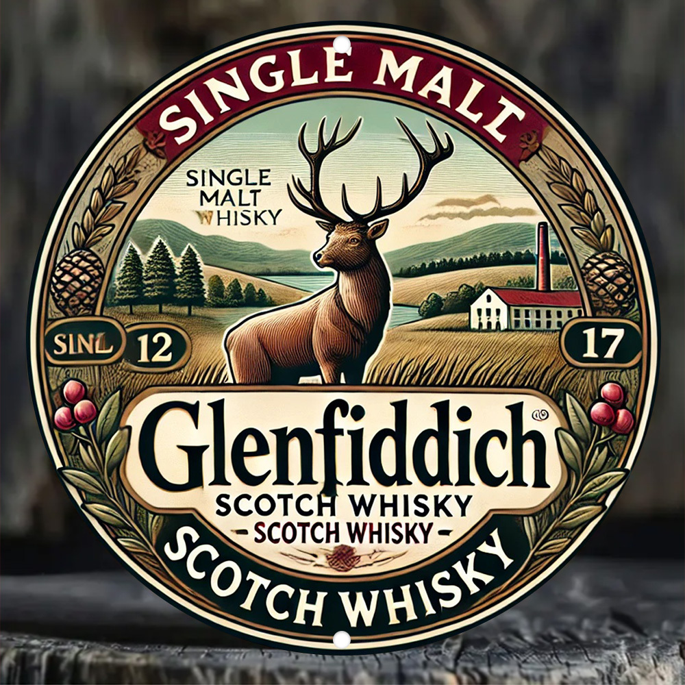 2D plano, Glenfiddich Scotch w - Art Craft Movement avaliação e preço