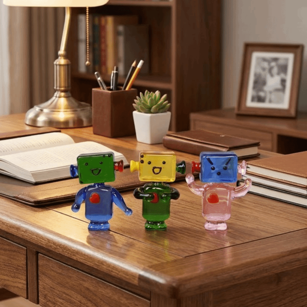 Enfeites de Robôs de Vidro Tra - Art Craft Robot avaliação e preço