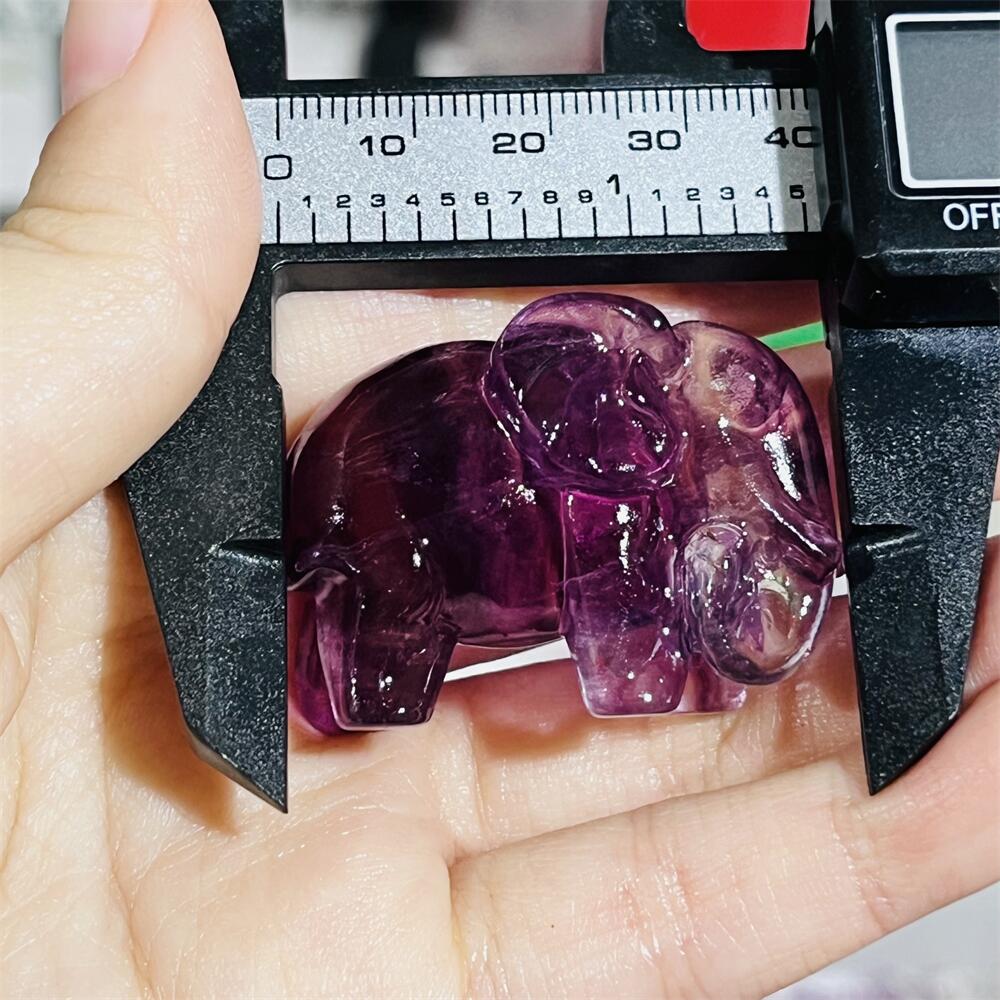 2PCS Elefante de Cristal Fluor - Art Craft Elephant avaliação e preço