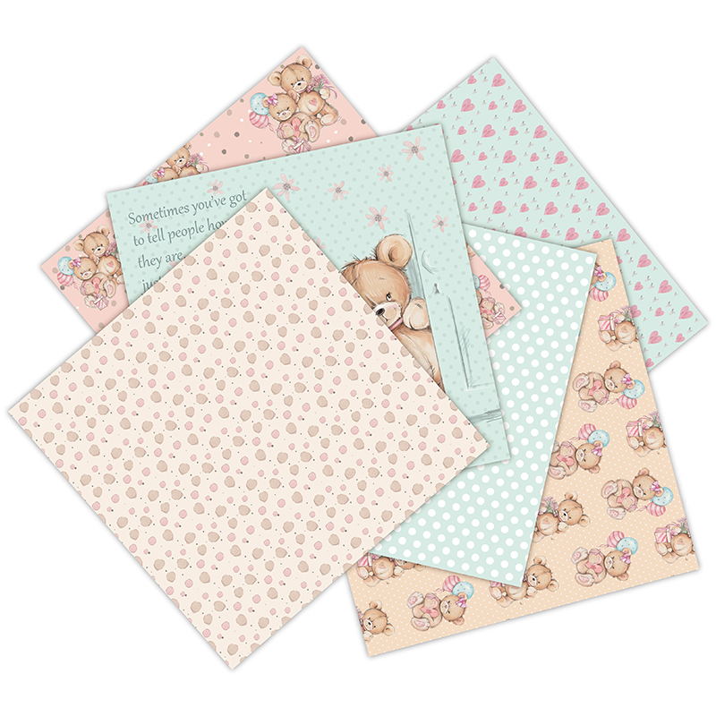 Pequeno urso almofadas de pape - Art Craft Background avaliação e preço