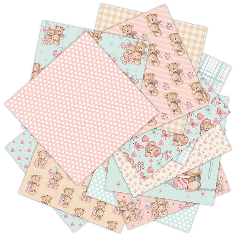 Pequeno urso almofadas de pape - Art Craft Background avaliação e preço