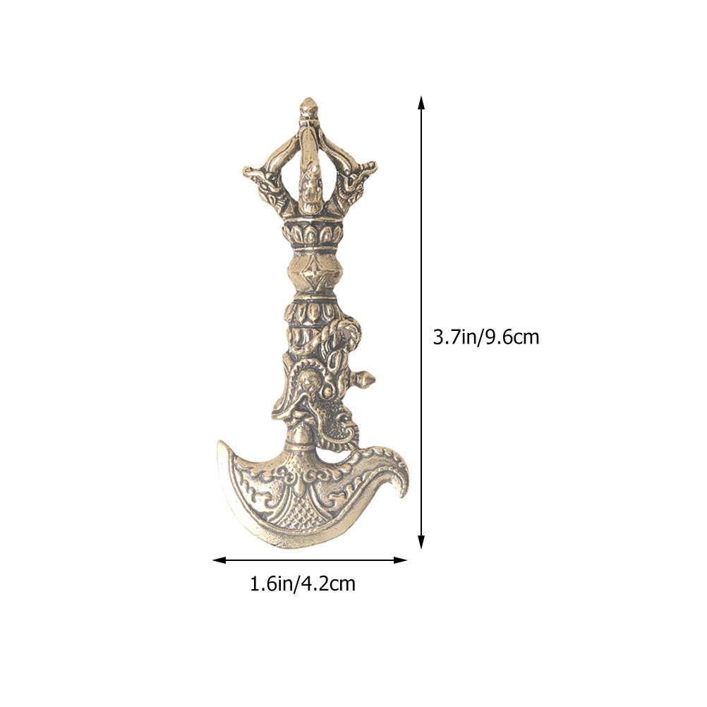 Mini Vajra Pestle de Latão: Or - Art Craft Decoration avaliação e preço