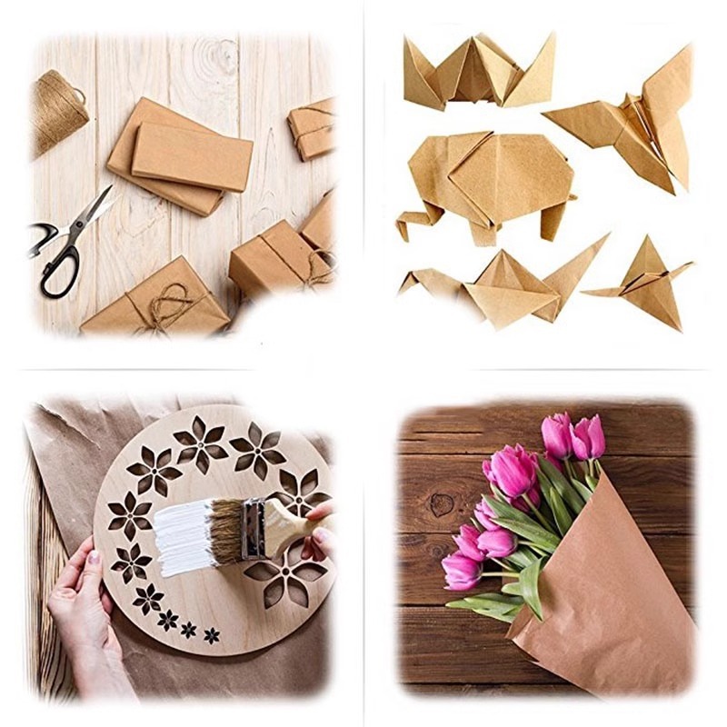 Papel kraft marrom, ideal para - Art Craft Movement avaliação e preço