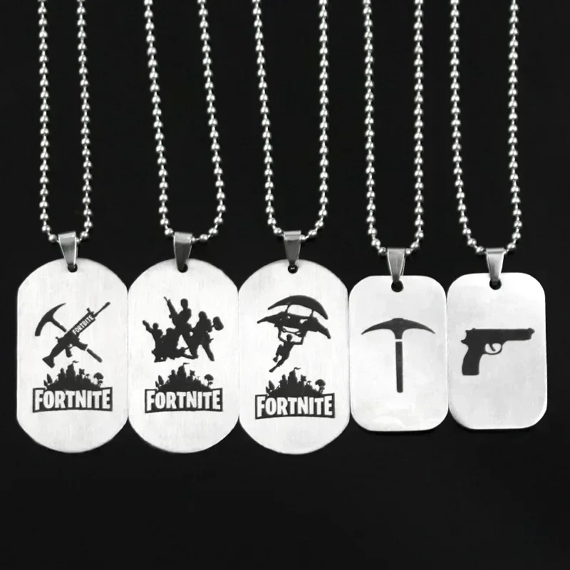 Colar de Anime Fortnite em Aço - Art Craft Material avaliação e preço