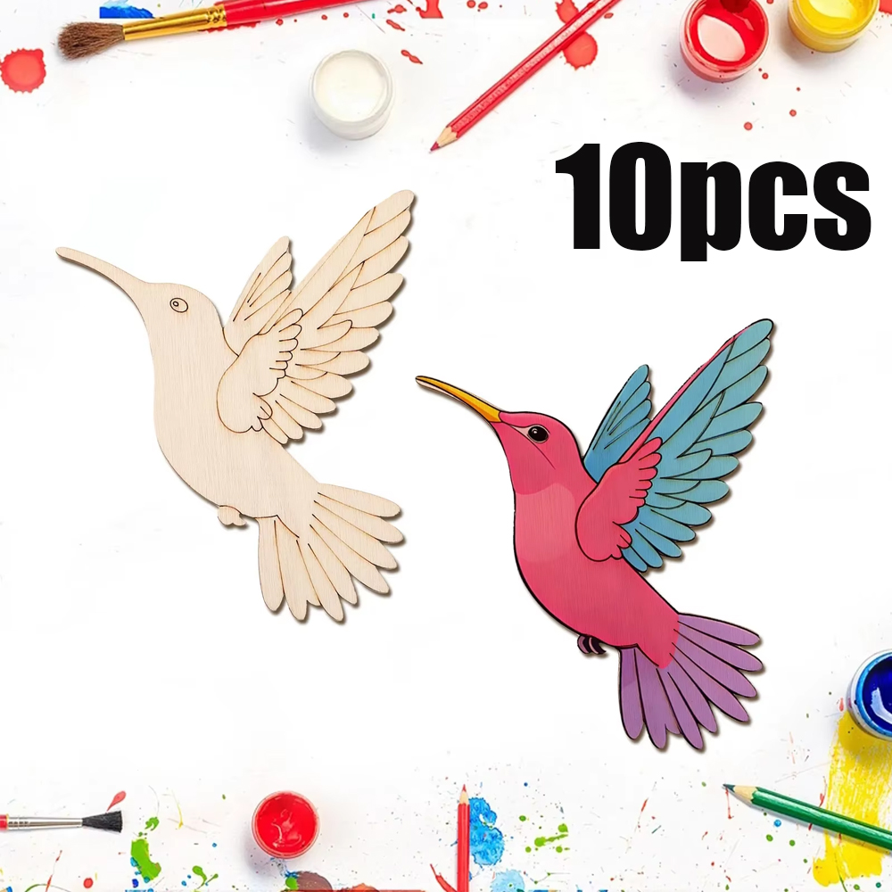 10 peças de recortes de madeir - Art Craft Decoration avaliação e preço