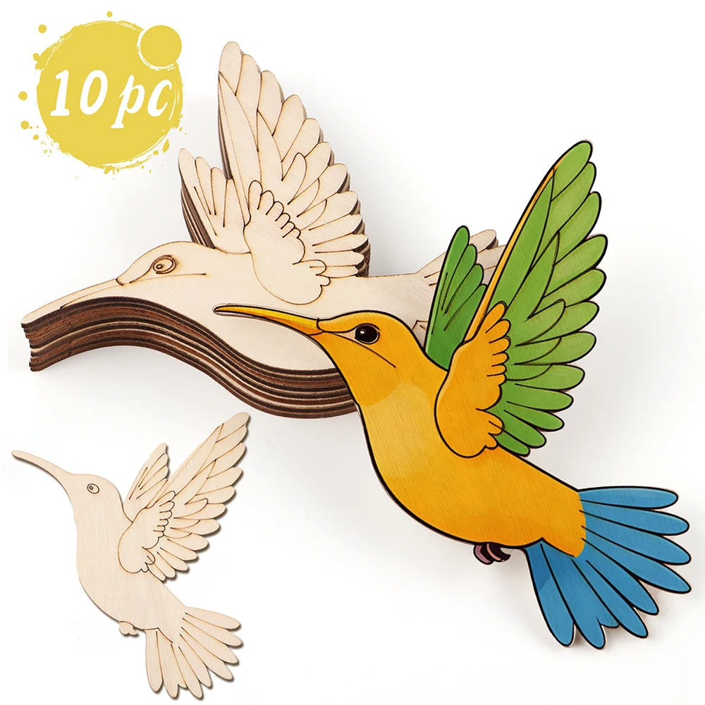 10 peças de recortes de madeir - Art Craft Decoration avaliação e preço