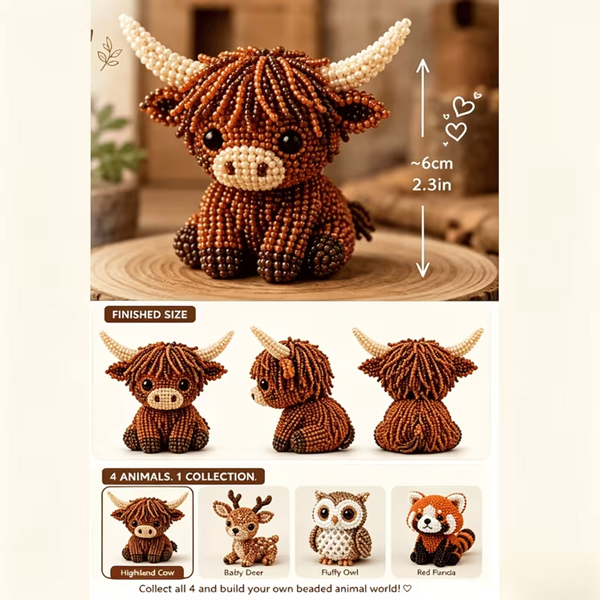 Mini Kit DIY de Animais em 3D  - Art Craft Website avaliação e preço