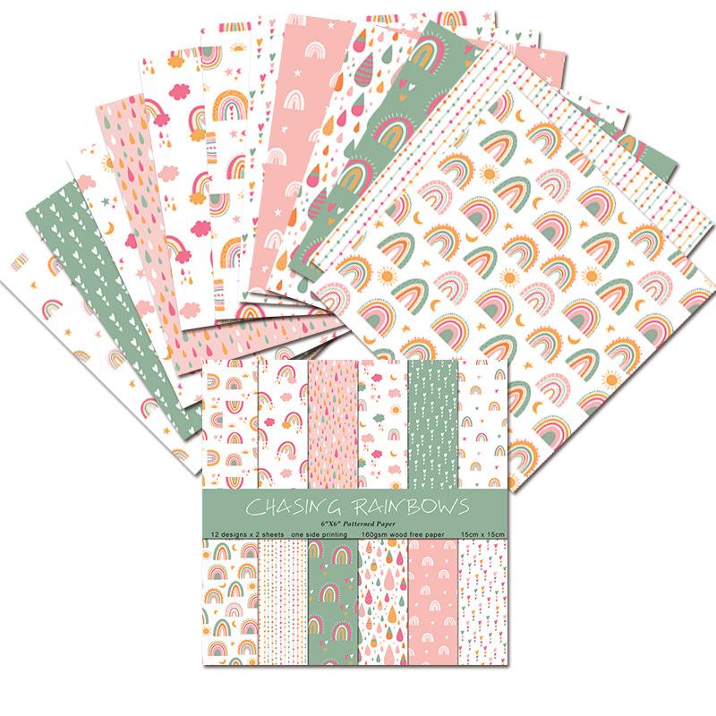 Conjunto de 24 Folhas de Papel - Art Craft Background avaliação e preço