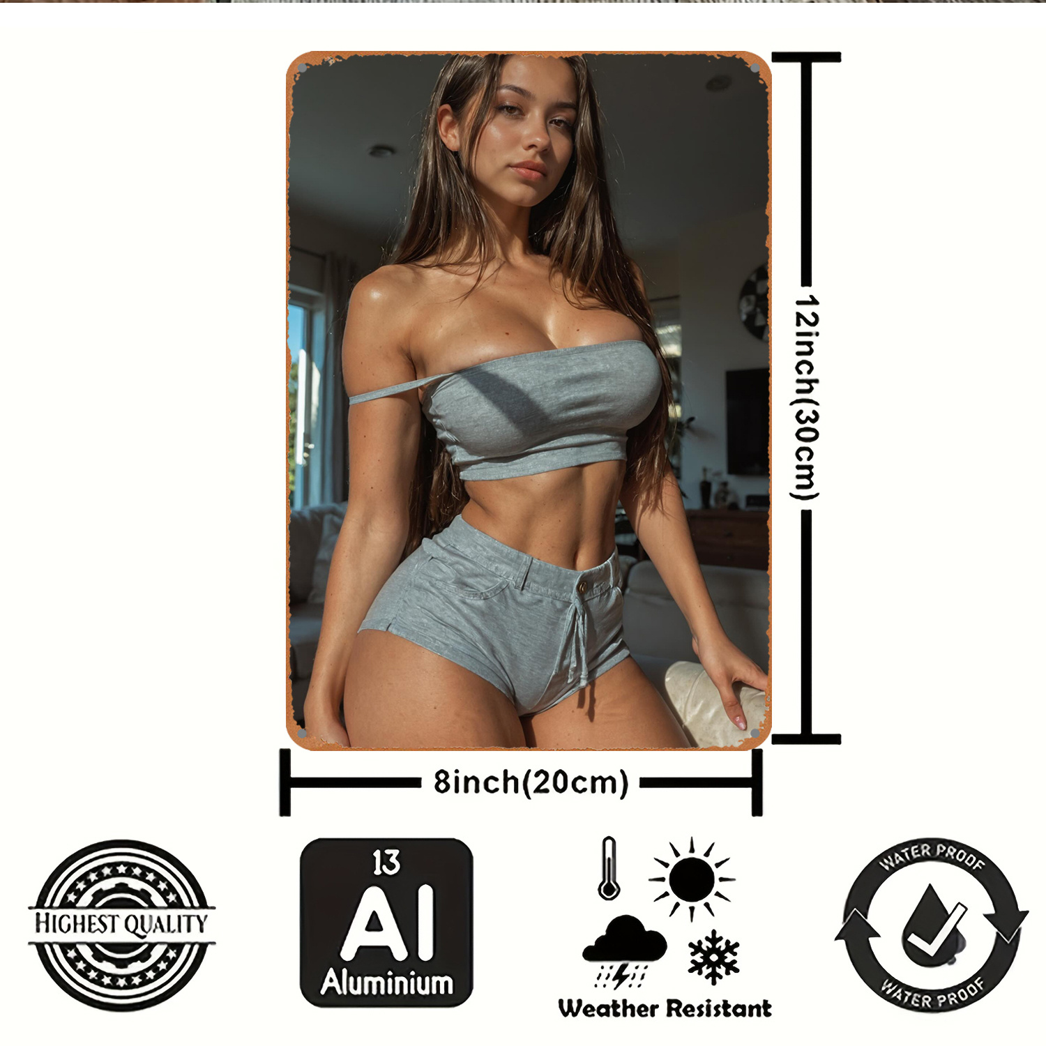 Placa de Metal 2D para Decoraç - Art And Craft Studio avaliação e preço