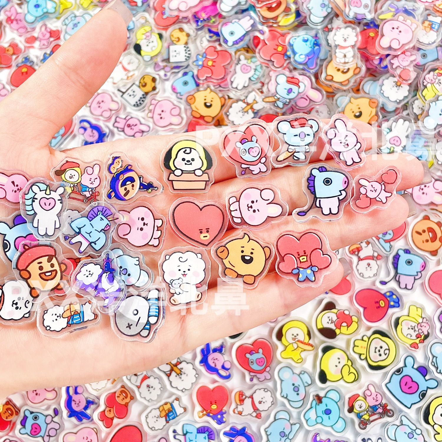 100 peças BT21 BTS de acrílico - Art Craft Material avaliação e preço