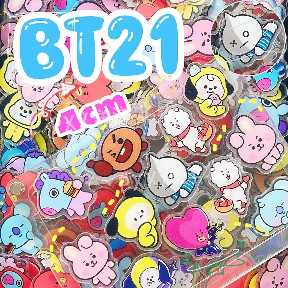 100 peças BT21 BTS de acrílico - Art Craft Material avaliação e preço